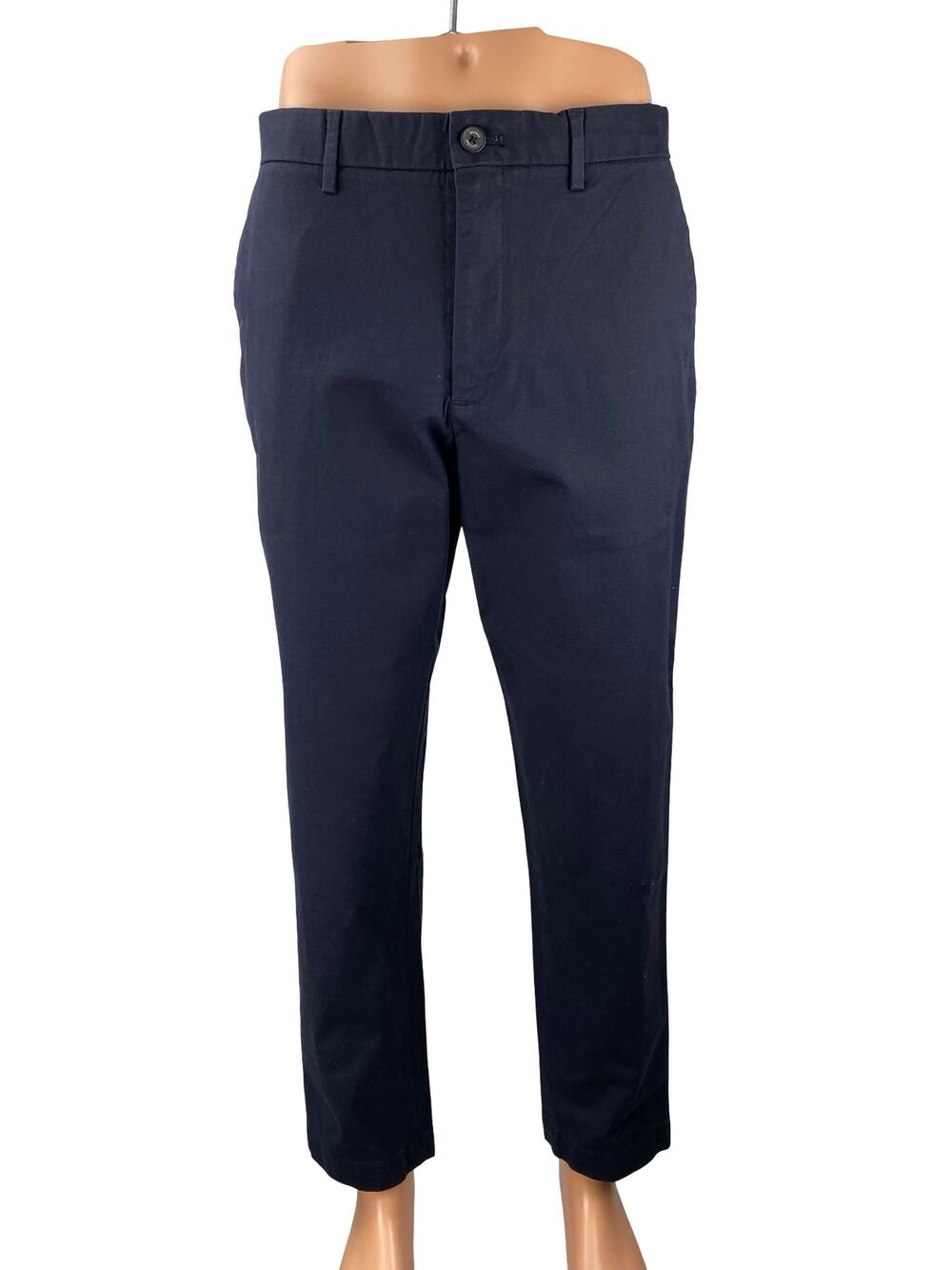 NEW Banana Republic Mason Men's Blue Tapered Chino Khaki Trousers Pants Size 35